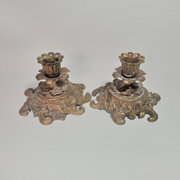 Vintage Pair of Candle Holders - Picture 7 of 13